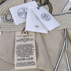 Hermes Silk Scarf Pattern Skirt 38 Beige — view 5