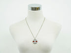 Chanel Air Line CC Logo Stripe Necklace Pendant Metal Silver Multicolor — view 8