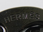 Hermes Buffalo Horn Long Necklace Pendant Brown — view 8