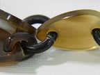 Hermes Buffalo Horn Long Necklace Pendant Brown — view 6
