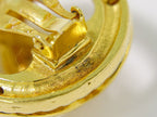 Chanel CC Logo Earrings Gold Plated — view 6