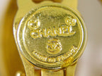 Chanel CC Logo Earrings Gold Plated — view 9