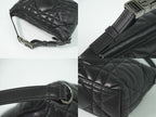 Dior Travel Nomad Pouch Cannage Handbag Leather Black — view 6