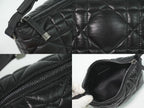 Dior Travel Nomad Pouch Cannage Handbag Leather Black — view 7
