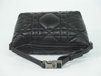 Dior Travel Nomad Pouch Cannage Handbag Leather Black — view 5