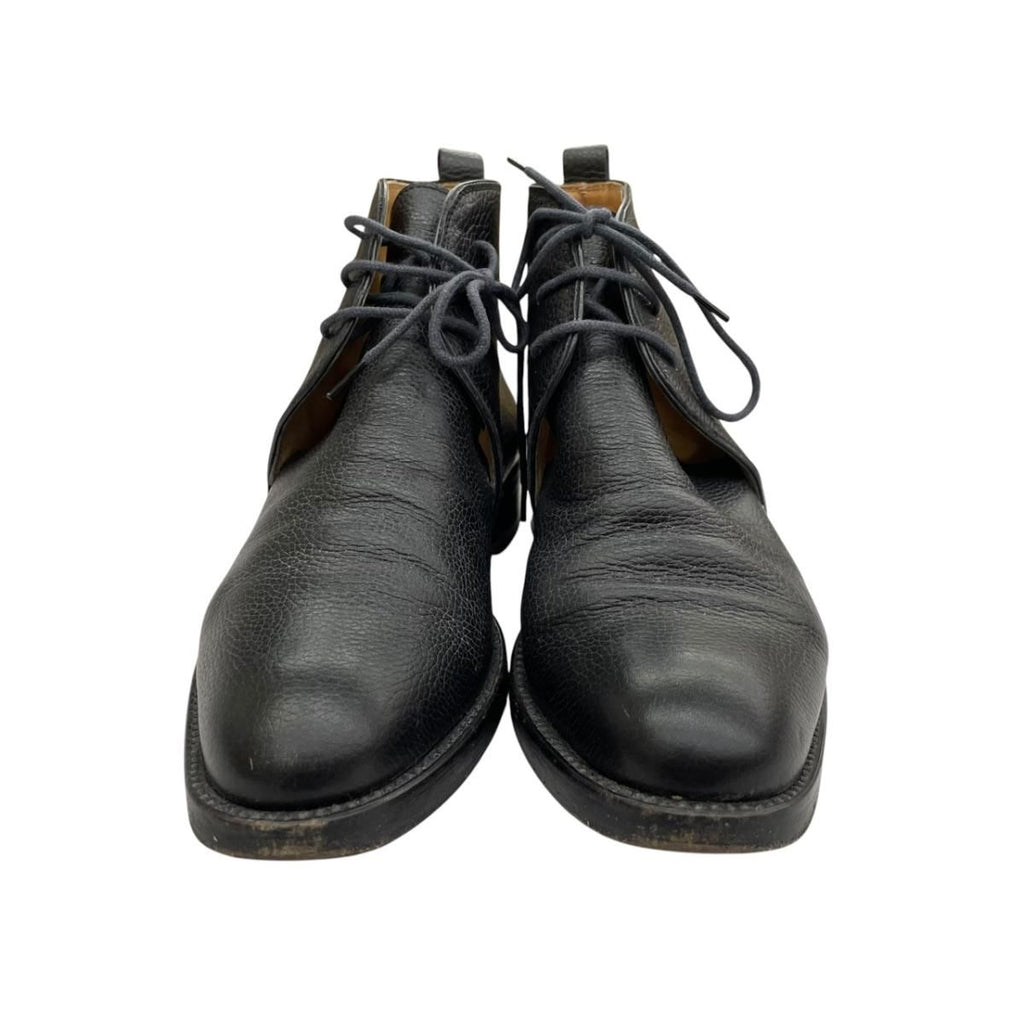 Hermes Chukka Boots Leather Black — view 3