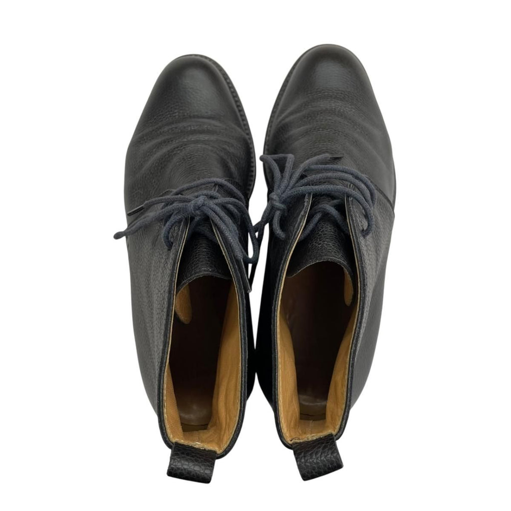 Hermes Chukka Boots Leather Black — view 4