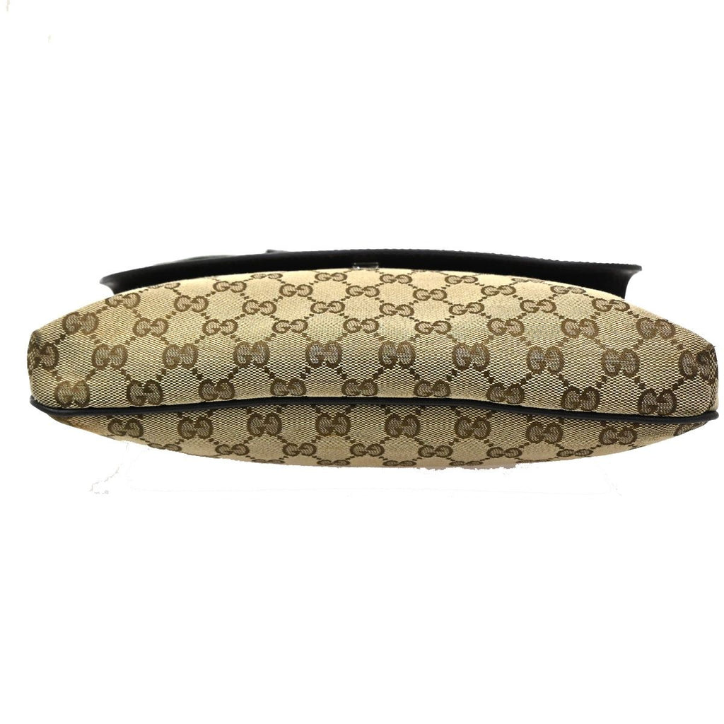 Gucci Sherry Line Shoulder Bag GG Beige Canvas Leather — view 6