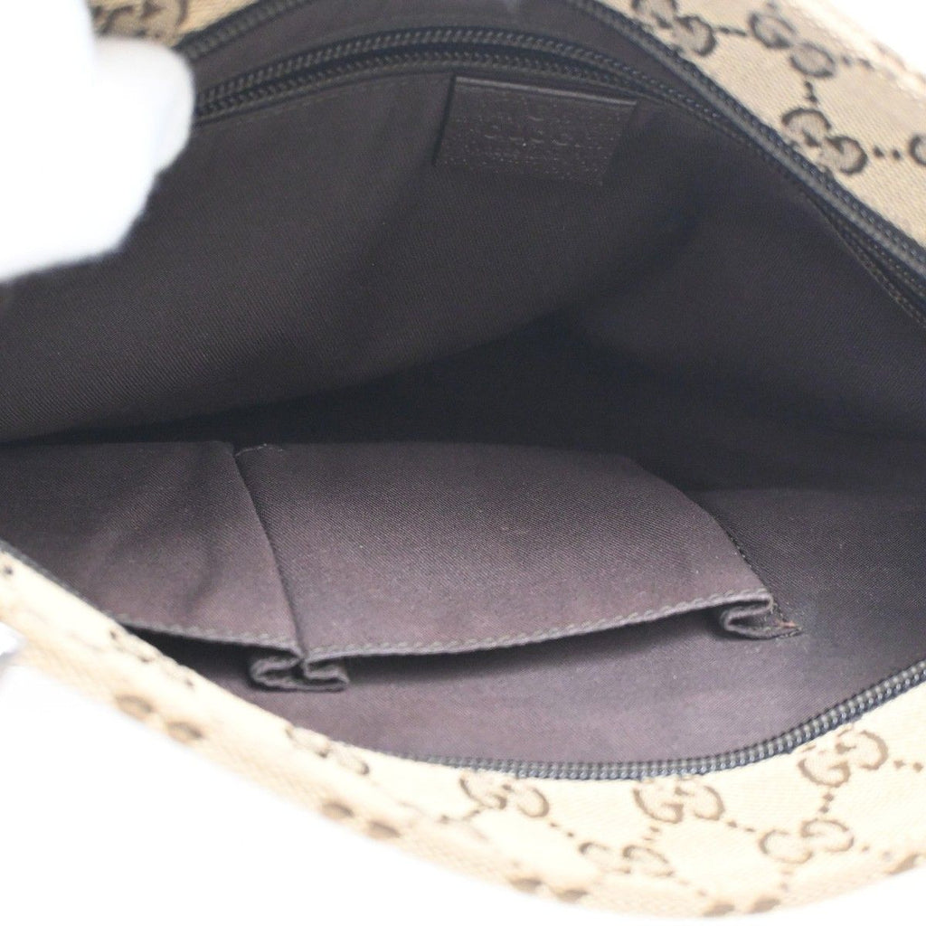 Gucci Sherry Line Shoulder Bag GG Beige Canvas Leather — view 9