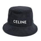Celine Logo Print Hat Black