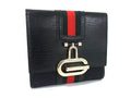Gucci Sherry Line GG Canvas Leather Wallet Coin Purse Black