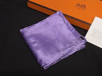 Hermes Carre 40 shu Silk 100% Scarf Purple