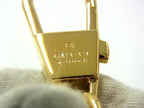 Gucci Logo Leather Key Holder Bag Charm Tree Ring Gold System Black — view 3