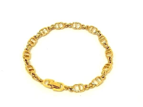 Dior o-le Vintage CD Logo Bracelet Gold — view 2