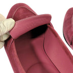 Hermes Logo Loafers Shoes 37 Pink O-luci-dung — view 6