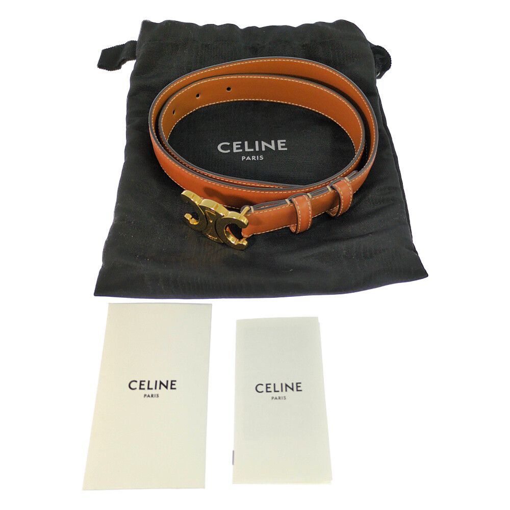 Celine Triomphe leto Brown Belt — view 6