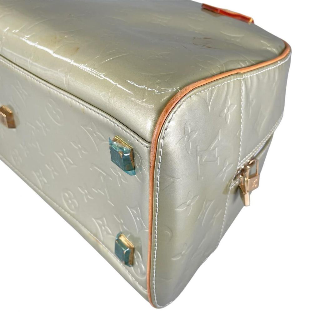 Louis Vuitton Tompkins Square Handbag Monogram Vernis Green — view 7
