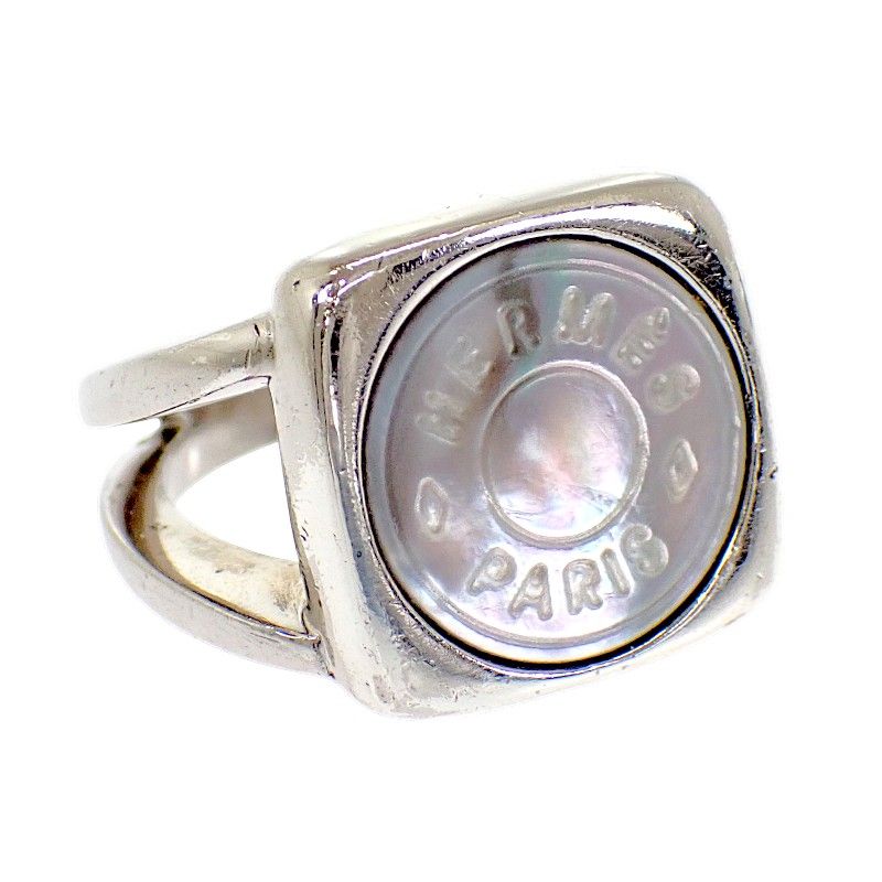 Hermes Corozo Series Rin Available Metal Shell Ring