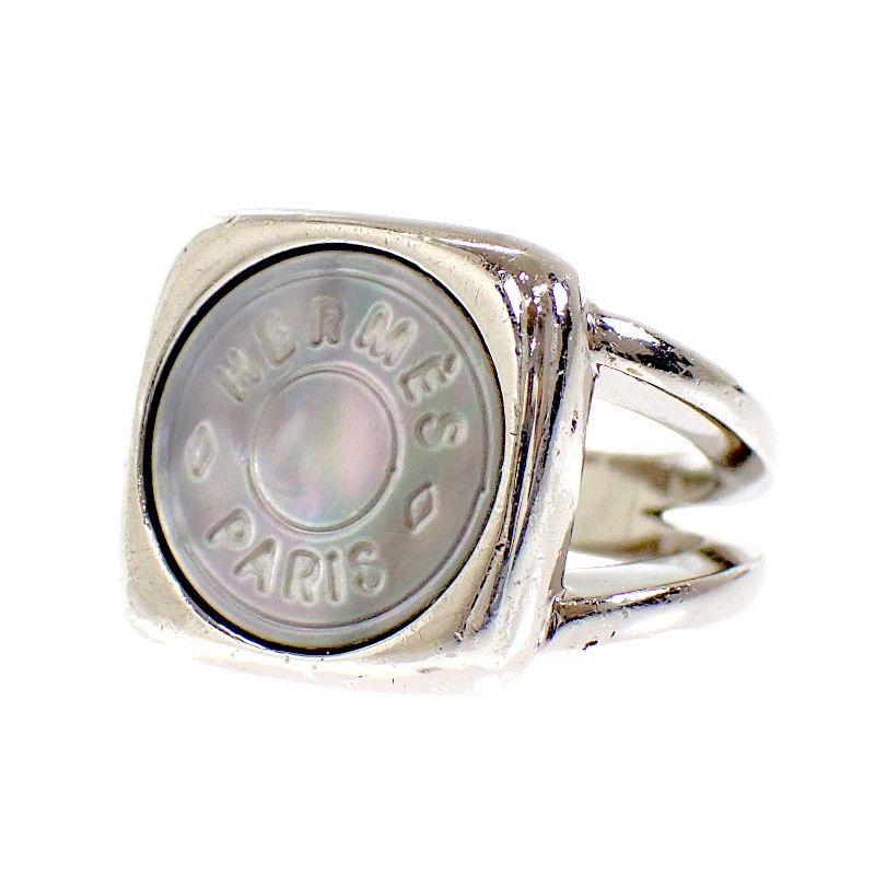 Hermes Corozo Series Rin Available Metal Shell Ring