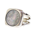 Hermes Corozo Series Rin Available Metal Shell Ring