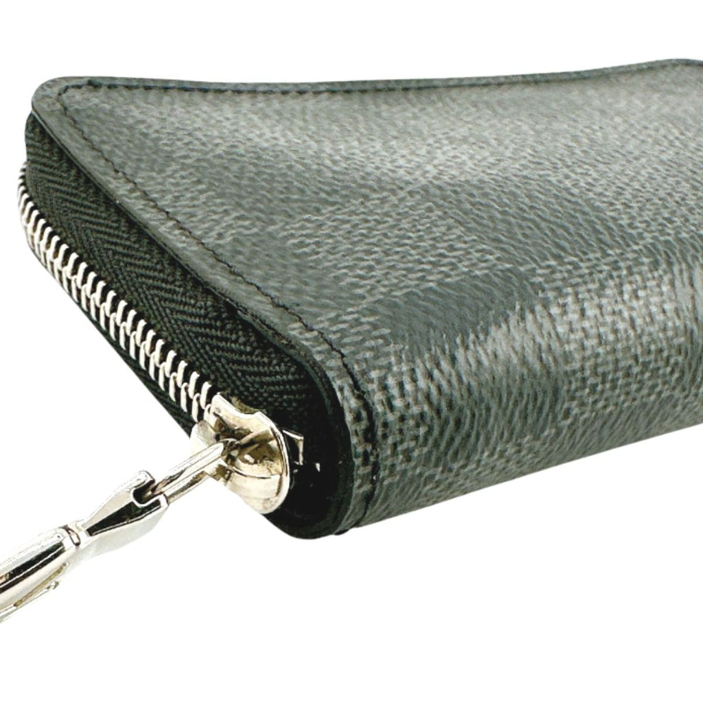 Louis Vuitton Damier Coin Case Zippy Purse Black — view 9