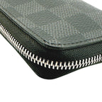 Louis Vuitton Damier Coin Case Zippy Purse Black — view 8