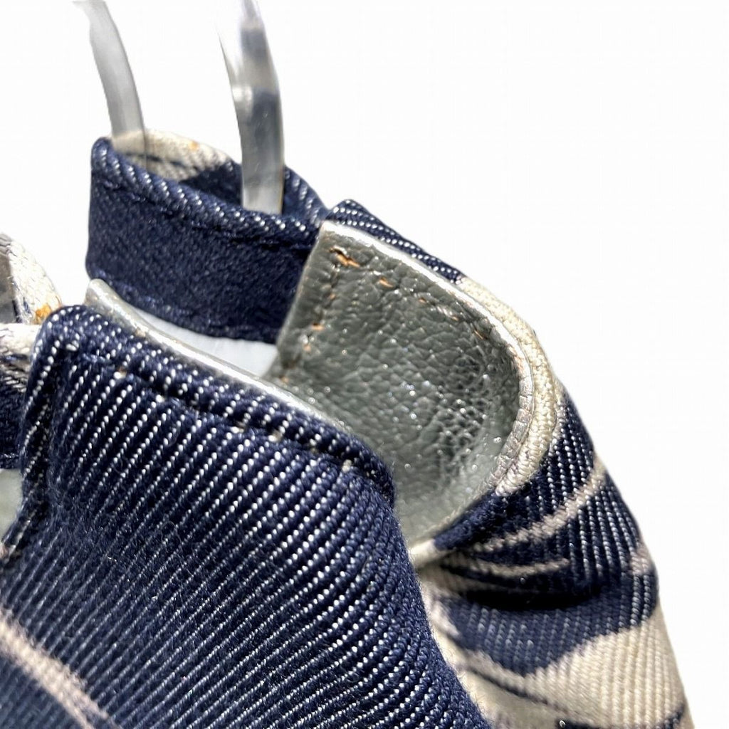 Celine Circle Logo Handle Tote Denim Canvas — view 9