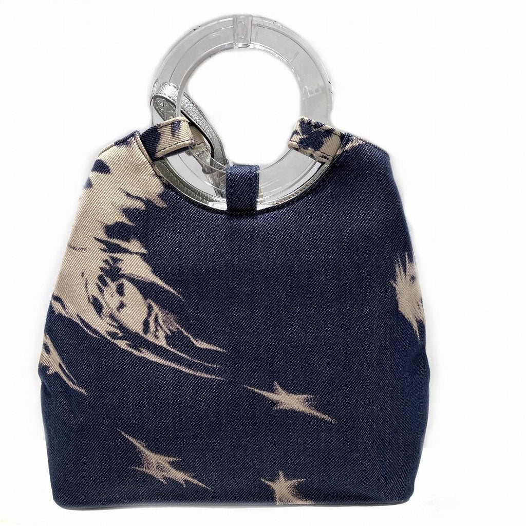 Celine Circle Logo Handle Tote Denim Canvas — view 2