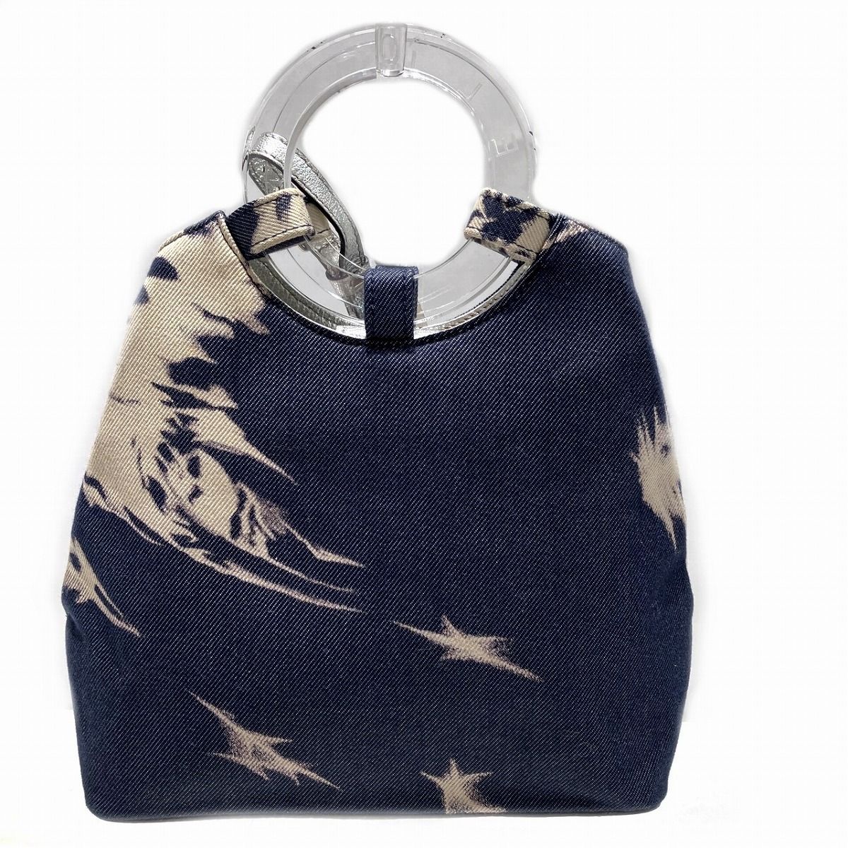Celine Circle Logo Handle Tote Denim Canvas — view 2