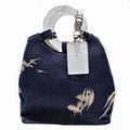 Celine Circle Logo Handle Tote Denim Canvas