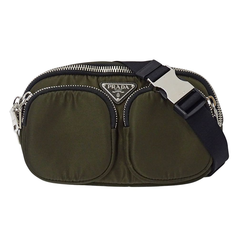 Prada Belt Bag Nylon Khaki Logo