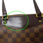 Louis Vuitton Damier Tote Shoulder Bag PM Brown — view 8