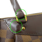 Louis Vuitton Damier Tote Shoulder Bag PM Brown — view 9