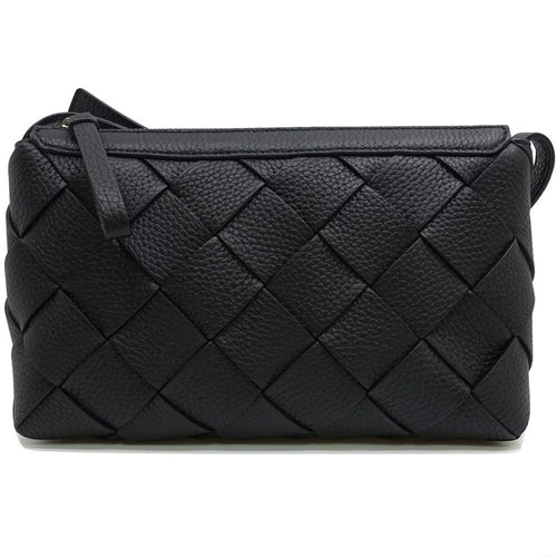 Bottega Veneta Diago Cassette Shoulder Bag Black Silver