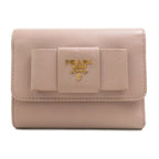 Prada Trifold Wallet Beige
