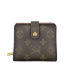 Louis Vuitton Compact Wallet Zip Monogram Bifold