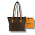 Louis Vuitton Cabas Piano Tote Monogram Lambskin Brown Shoulder