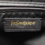 Saint Laurent Yves Midi Leather Handbag Brown — view 5