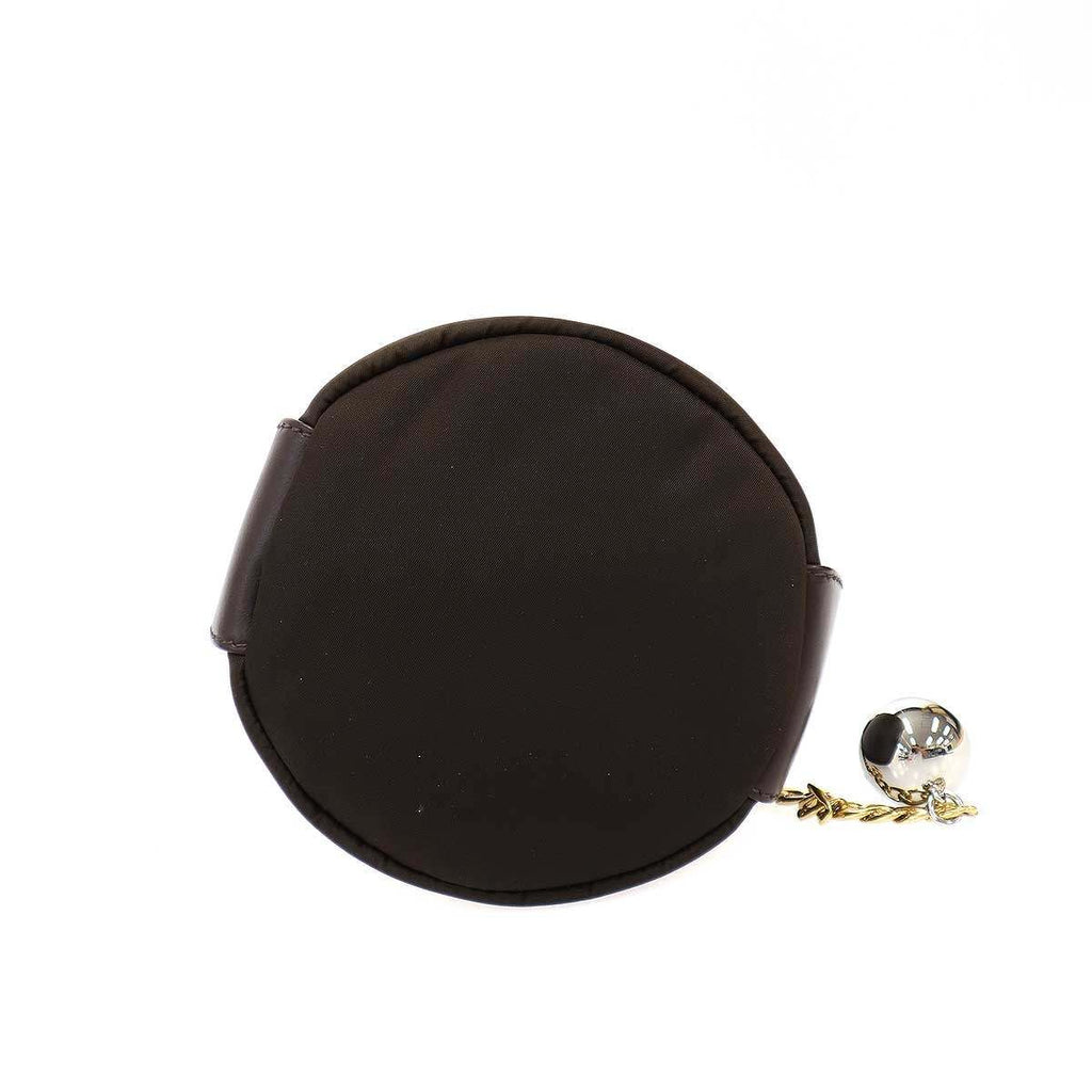 Prada Re-Nylon Petit Sac Noir Mini Bucket Bag Sac Leche Brown — view 4