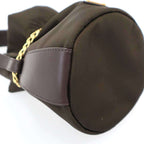 Prada Re-Nylon Petit Sac Noir Mini Bucket Bag Sac Leche Brown — view 8