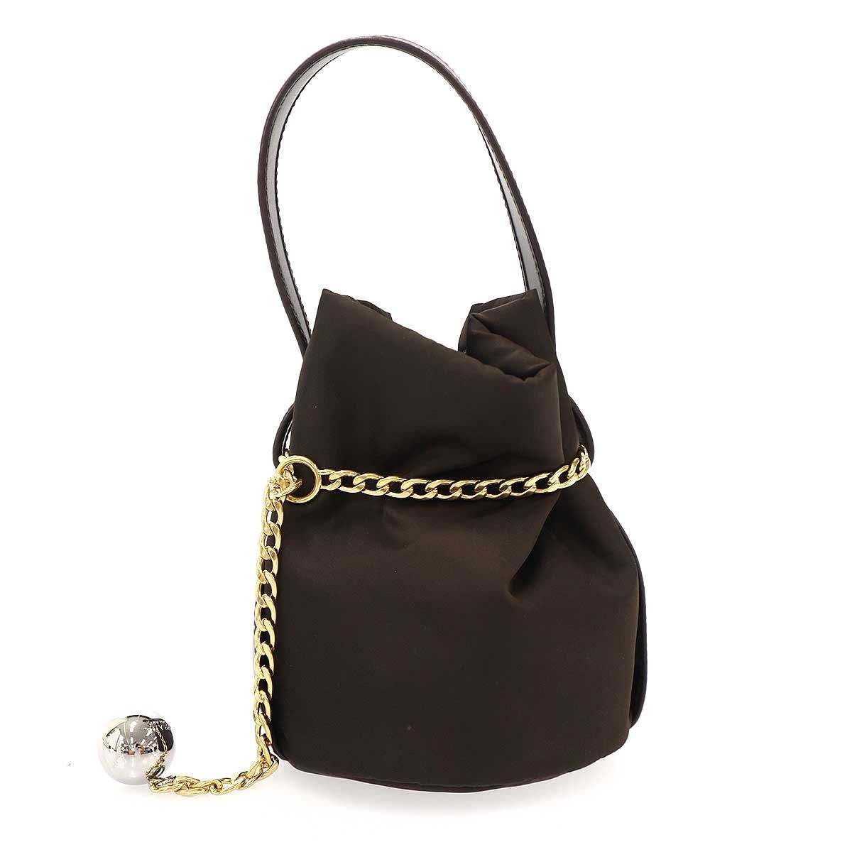 Prada Re-Nylon Petit Sac Noir Mini Bucket Bag Sac Leche Brown — view 2