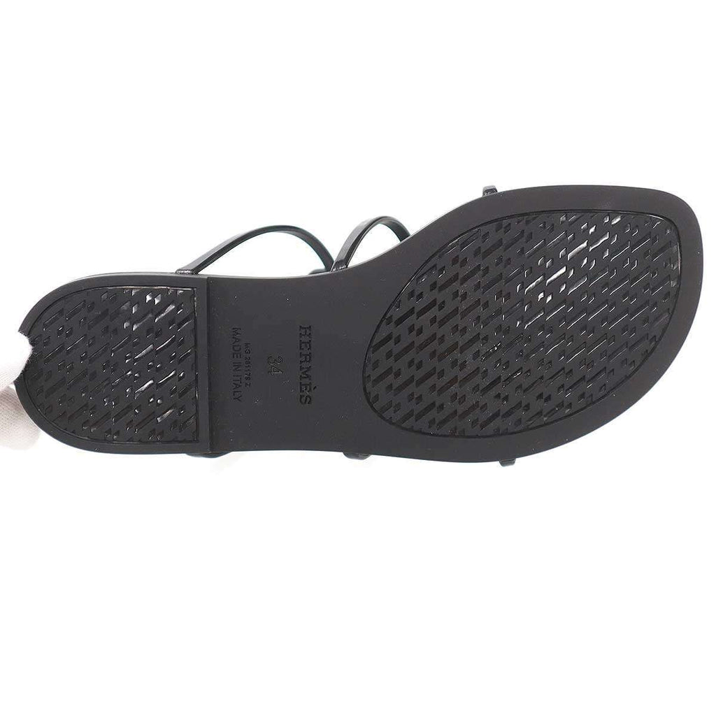 Hermes Mykonos Sandals koof Black — view 4