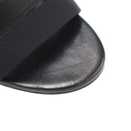 Chanel Pearl Heels tola sandals Black — view 8