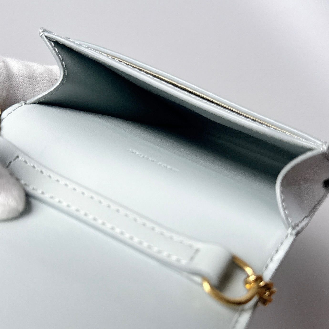 Celine Triomphe lepouch Shoulder Bag Blue — view 4