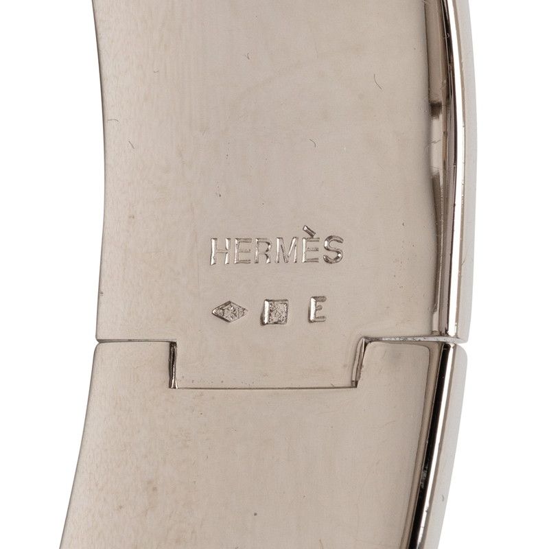Hermes Clic Clac Ninenine GM Bracelet Silver Red tale Enamel — view 5