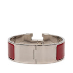 Hermes Clic Clac Ninenine GM Bracelet Silver Red tale Enamel — view 3