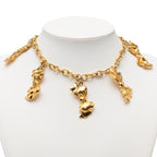 Chanel Vintage Pendant Necklace Gold Plating
