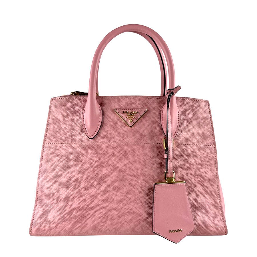 Prada Handbag Saffiano Leather Tote Pink