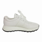 Prada Lambskin Low Cut Sneakers Shoes 6 White — view 5