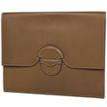 Hermes Clutch Leather Brown